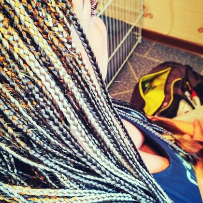 классические афрокосички 