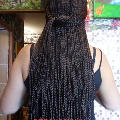 классические афрокосички 