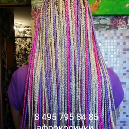 классические афрокосички 